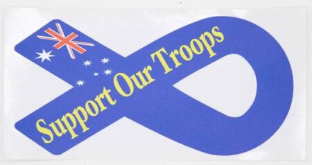 Support our Troops (14cm x 7cm)
